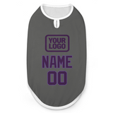 Custom Dark Grey Purple Pet Vest