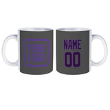 Custom Dark Grey Purple Mug