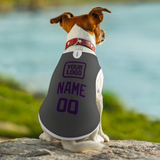 Custom Dark Grey Purple Pet Vest