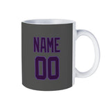 Custom Dark Grey Purple Mug