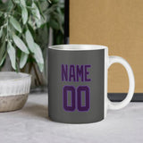 Custom Dark Grey Purple Mug