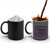 Custom Dark Grey Purple Magic Mug