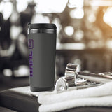 Custom Dark Grey Purple Stainless Steel Water Cup