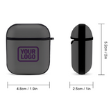 Custom Dark Grey Purple AirPods Case
