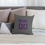Custom Dark Grey Purple Pillowcase