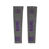 Custom Dark Grey Purple Arm Sleeve