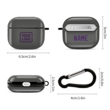 Custom Dark Grey Purple AirPods Case (3rd Generation)