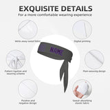 Custom Dark Grey Purple Headband