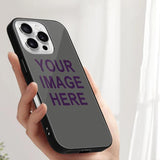 Custom Dark Grey Purple Phone Case