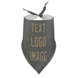 Custom Dark Grey Light Khaki Pet Scarf
