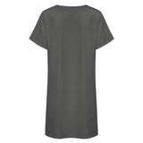 Custom Dark Grey Light Khaki Nachthemd
