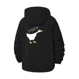 Meme Goose Unisex Full-Zip Printed Waterproof Hooded Windbreaker