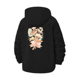 Mushroom Botanical Unisex Full-Zip Printed Waterproof Hooded Windbreaker