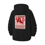 Feminist Butterfly Unisex Full-Zip Printed Waterproof Hooded Windbreaker