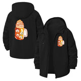 Iced Dessert Drink Unisex Full-Zip Printed Waterproof Hooded Windbreaker