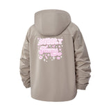 Bubbly Femme Unisex Full-Zip Printed Waterproof Hooded Windbreaker