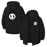 Coder Smiley Unisex Full-Zip Printed Waterproof Hooded Windbreaker
