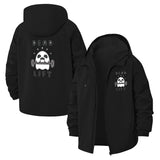 Deadlift Skull Unisex Full-Zip Printed Waterproof Hooded Windbreaker