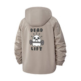 Deadlift Skull Unisex Full-Zip Printed Waterproof Hooded Windbreaker