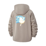 Cartoon Lollipop Unisex Full-Zip Printed Waterproof Hooded Windbreaker