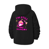 I'm Still Hungry Unisex Full-Zip Printed Waterproof Hooded Windbreaker