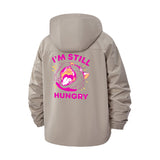 I'm Still Hungry Unisex Full-Zip Printed Waterproof Hooded Windbreaker