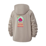 Retro Cartoon Mother Sucker Unisex Full-Zip Printed Waterproof Hooded Windbreaker