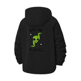 Alien Gravi-Tea Pun Unisex Full-Zip Printed Waterproof Hooded Windbreaker