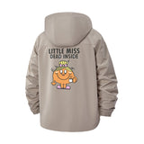 Little Miss Meme Unisex Full-Zip Printed Waterproof Hooded Windbreaker
