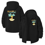 Island Expert Unisex Full-Zip Printed Waterproof Hooded Windbreaker
