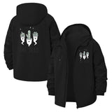 Funny Succulent Unisex Full-Zip Printed Waterproof Hooded Windbreaker