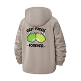 Best Frogs Forever Unisex Full-Zip Printed Waterproof Hooded Windbreaker