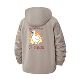Chaotic Goose Unisex Full-Zip Printed Waterproof Hooded Windbreaker