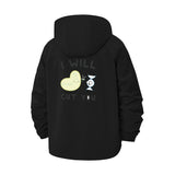 Cute Edgy Cartoon Unisex Full-Zip Printed Waterproof Hooded Windbreaker