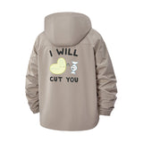 Cute Edgy Cartoon Unisex Full-Zip Printed Waterproof Hooded Windbreaker