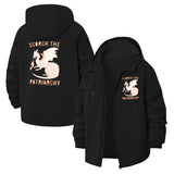 Dragon Motif Unisex Full-Zip Printed Waterproof Hooded Windbreaker