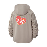Collector's Item Heart Unisex Full-Zip Printed Waterproof Hooded Windbreaker