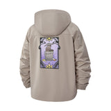 Art Nouveau Unisex Full-Zip Printed Waterproof Hooded Windbreaker