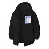 Mermaid Dream Unisex Full-Zip Printed Waterproof Hooded Windbreaker