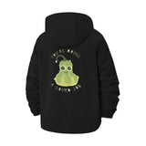Cute Gourd Pun Unisex Full-Zip Printed Waterproof Hooded Windbreaker