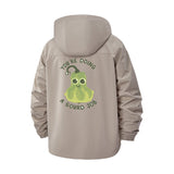 Cute Gourd Pun Unisex Full-Zip Printed Waterproof Hooded Windbreaker