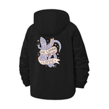 Lizard Live Laugh Love Unisex Full-Zip Printed Waterproof Hooded Windbreaker