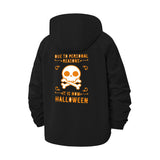 Halloween Skull Unisex Full-Zip Printed Waterproof Hooded Windbreaker