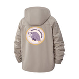 Wildlife Conservation Opossum Unisex Full-Zip Printed Waterproof Hooded Windbreaker
