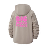 Big Girlboss Energy Unisex Full-Zip Printed Waterproof Hooded Windbreaker