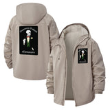 Monster Gentleman Unisex Full-Zip Printed Waterproof Hooded Windbreaker