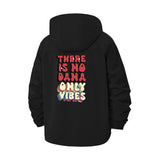 Positive Vibes Unisex Full-Zip Printed Waterproof Hooded Windbreaker