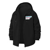 Protect Trans Kids Unisex Full-Zip Printed Waterproof Hooded Windbreaker