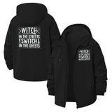 Witchy Wordplay Unisex Full-Zip Printed Waterproof Hooded Windbreaker