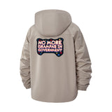 Political Statement Unisex Full-Zip Printed Waterproof Hooded Windbreaker